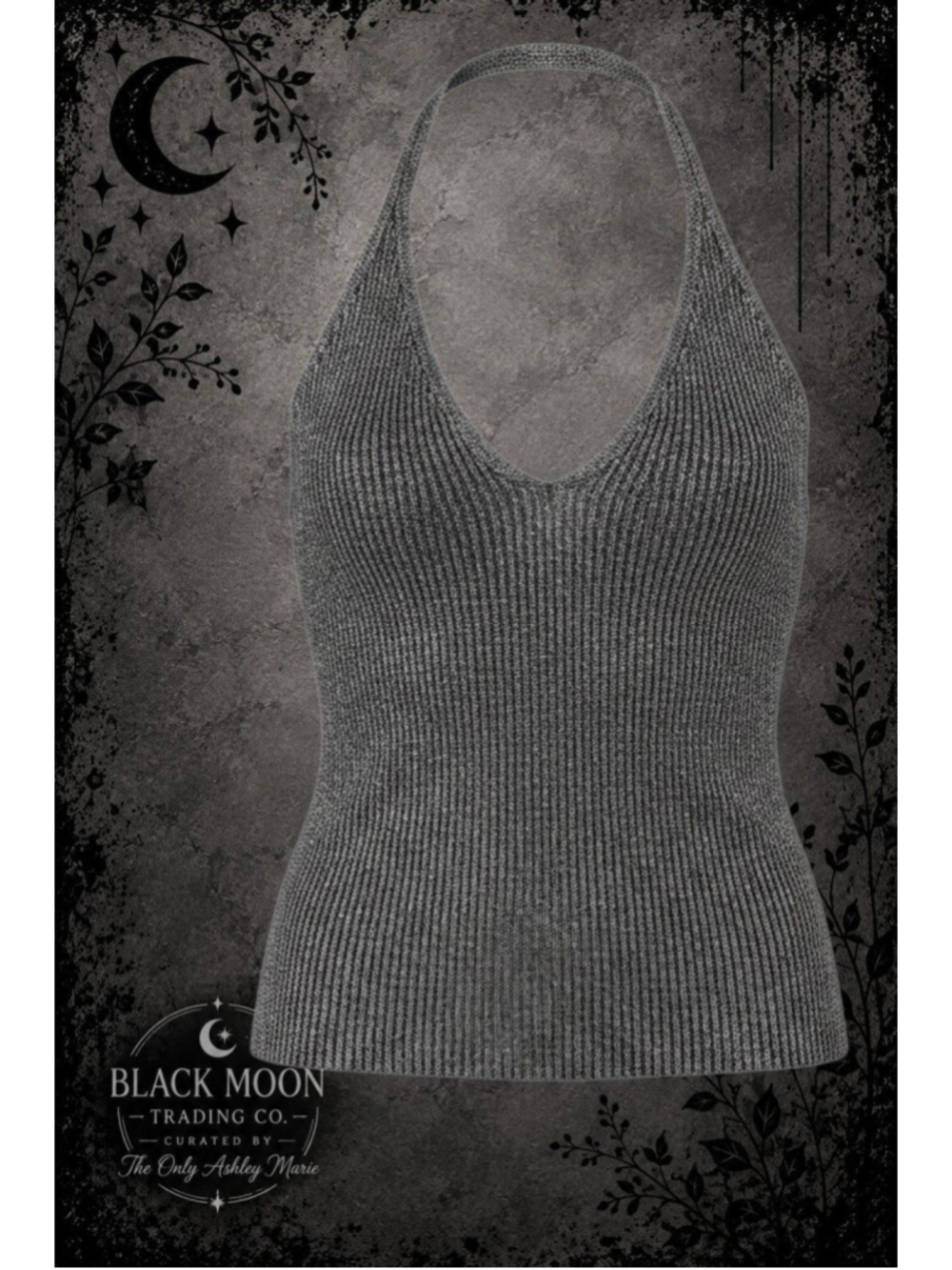 11. BCBGMAXAZRIA Brown Knit Halter Top Size M